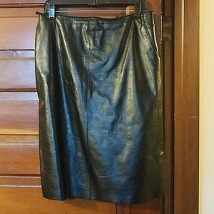 Leather skirt